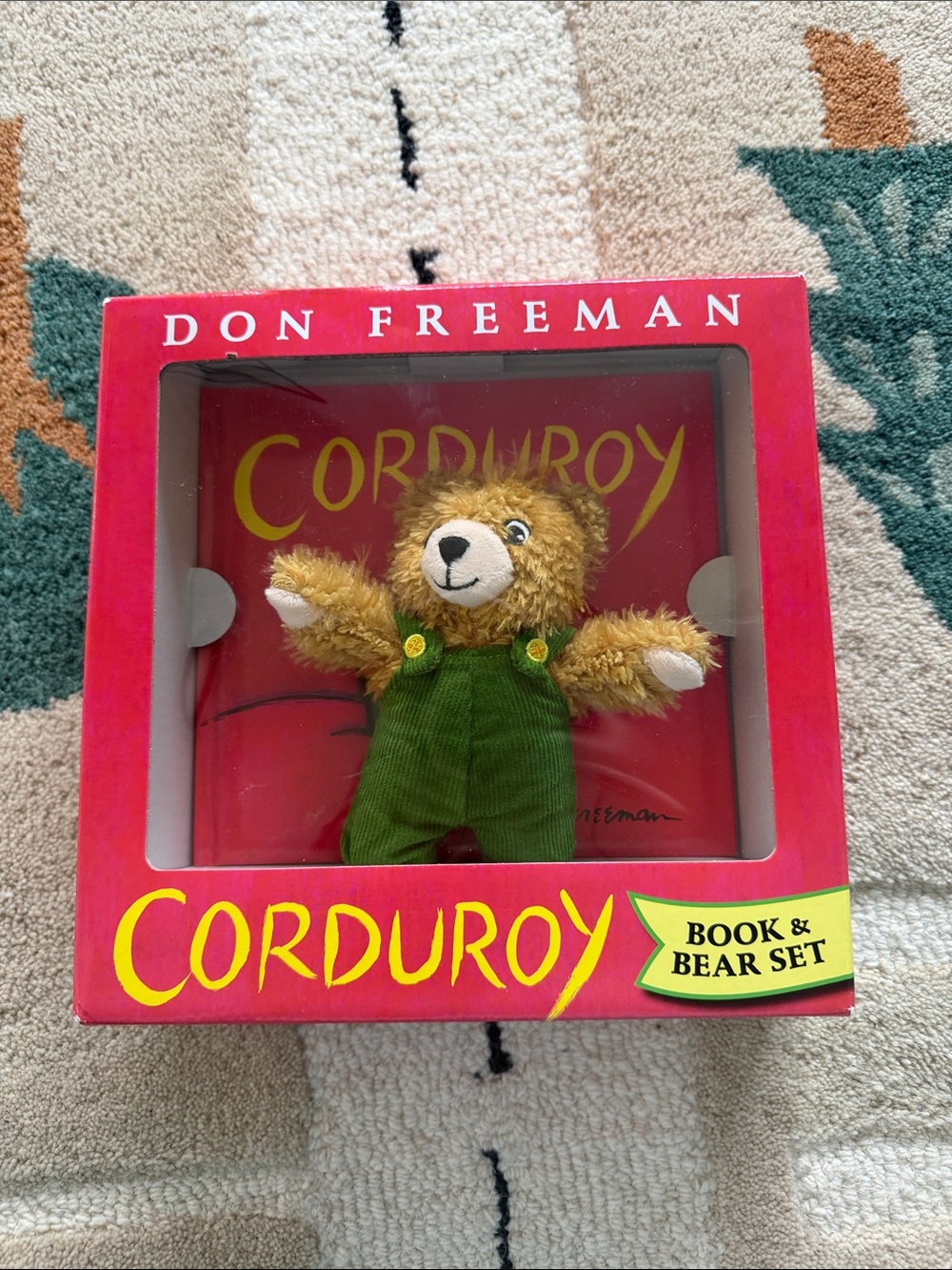 NWT Corduroy Book & Bear Gift Set